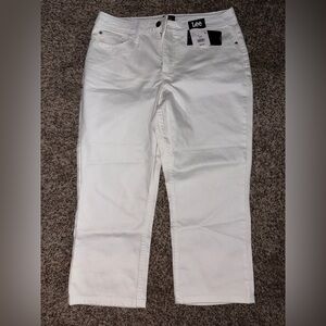 Lee Women's Straight Leg Jeans - White